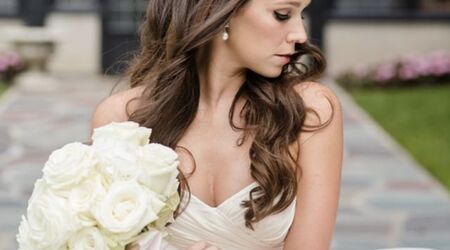 JC Hair Design - Our sleek down style on bride Chelsea definitely