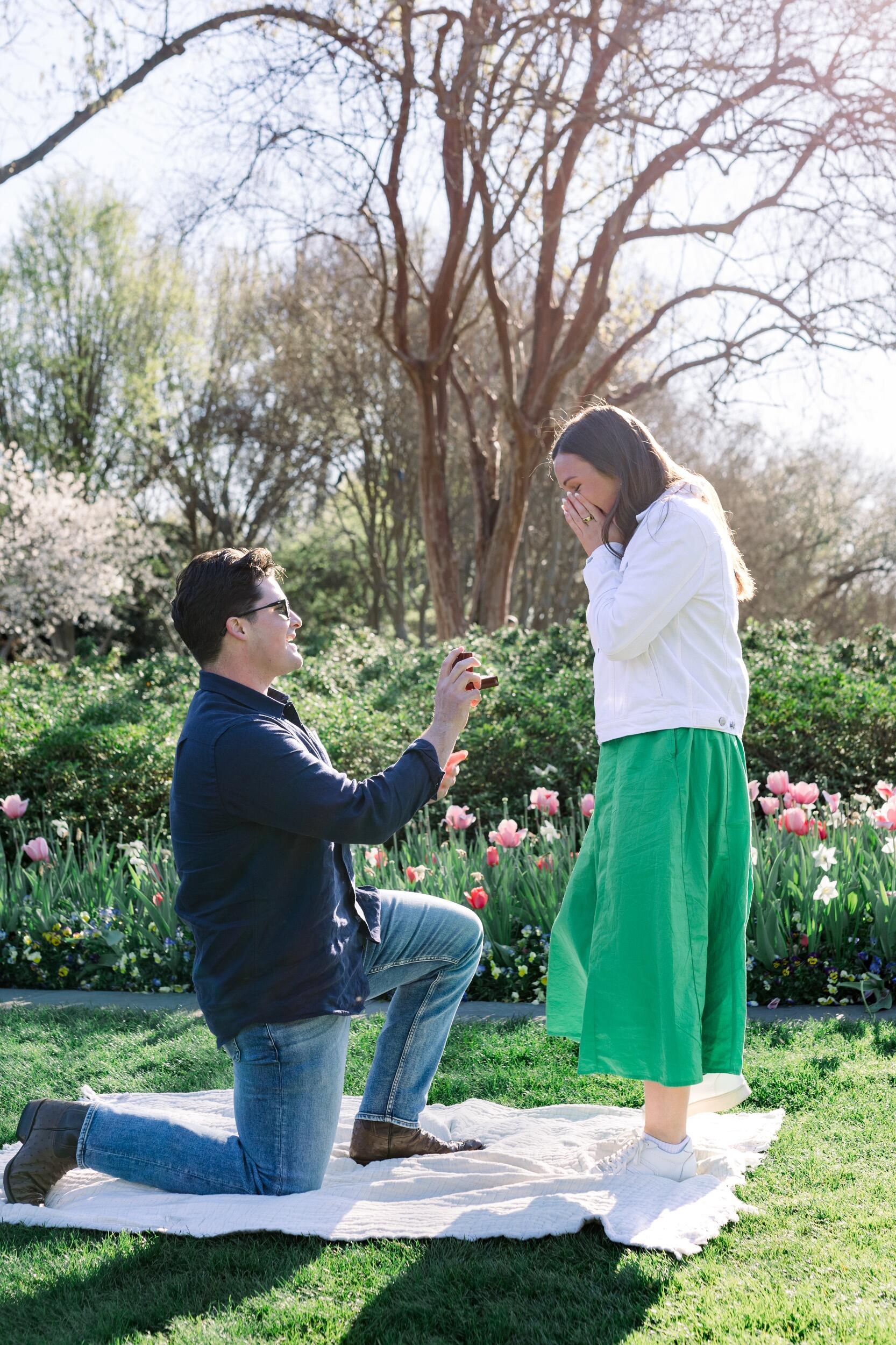 BEST DAY EVER! Garrison proposed to Kelly at the Dallas Arboretum and pulled off the ultimate surprise!