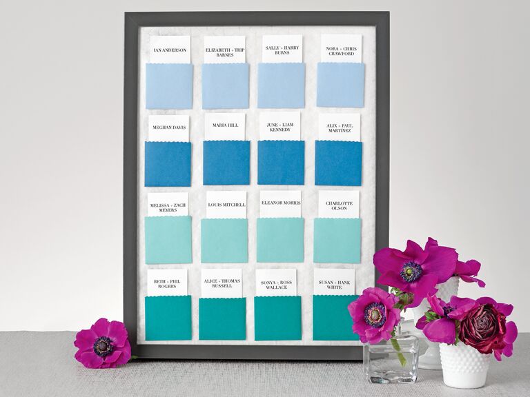 Escort Card Display Template