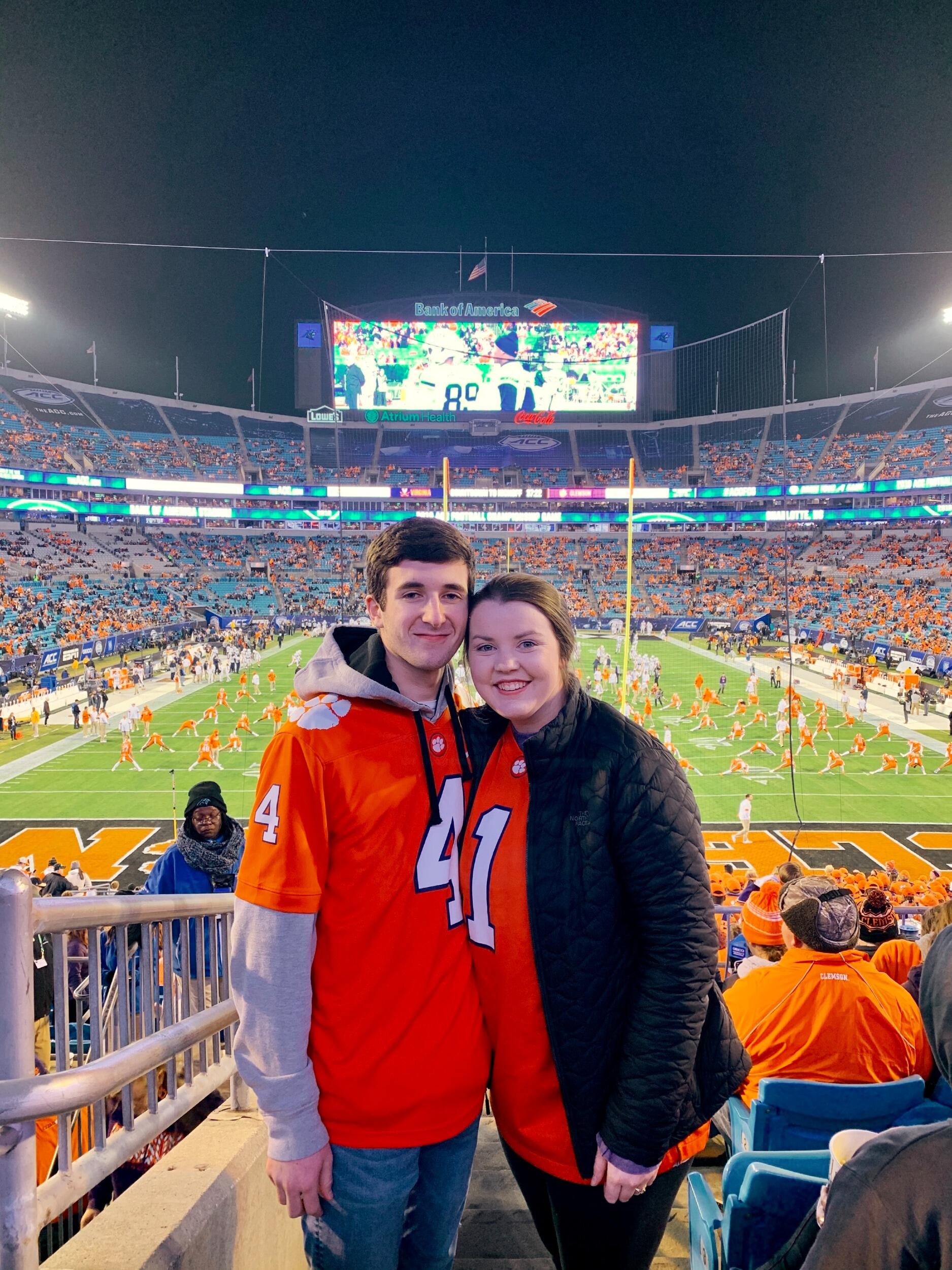 With a mutual love for college football, Tyler and Sandra attended many Clemson and Georgia games! Sandra actually met Tyler's family at a Georgia football game!