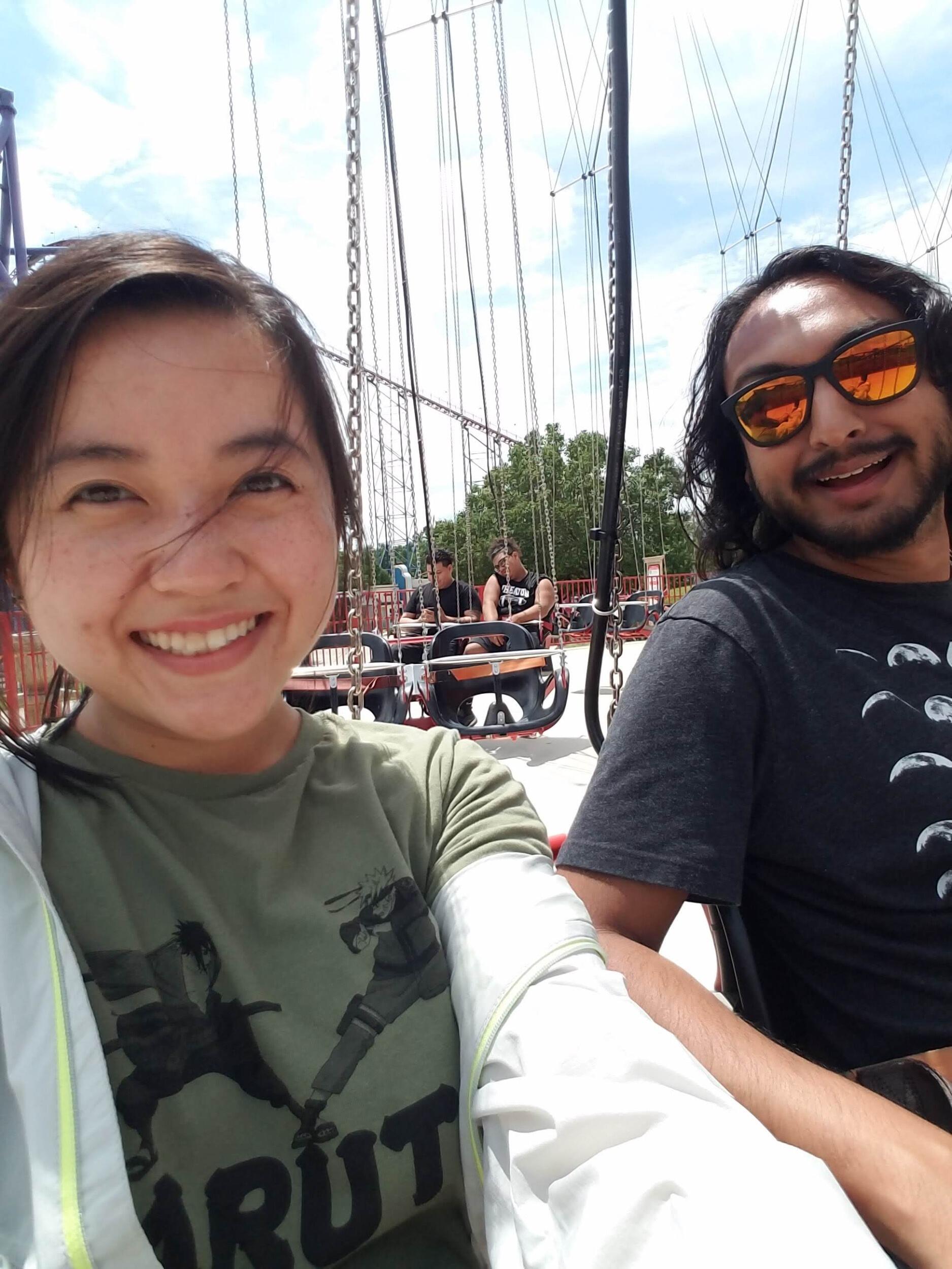 Dhruv moved to Baltimore in December of 2018, and An started to become very familiar with the Amtrack North East Regional.

(Immediately after taking this photo, An lost her phone on a rollercoaster)
