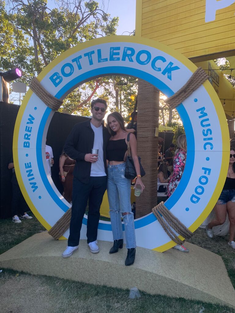 RJ surprised Presley with tickets to Bottlerock in Napa Valley, making for an unforgettable weekend. By this point, they both knew they were a match made in heaven.