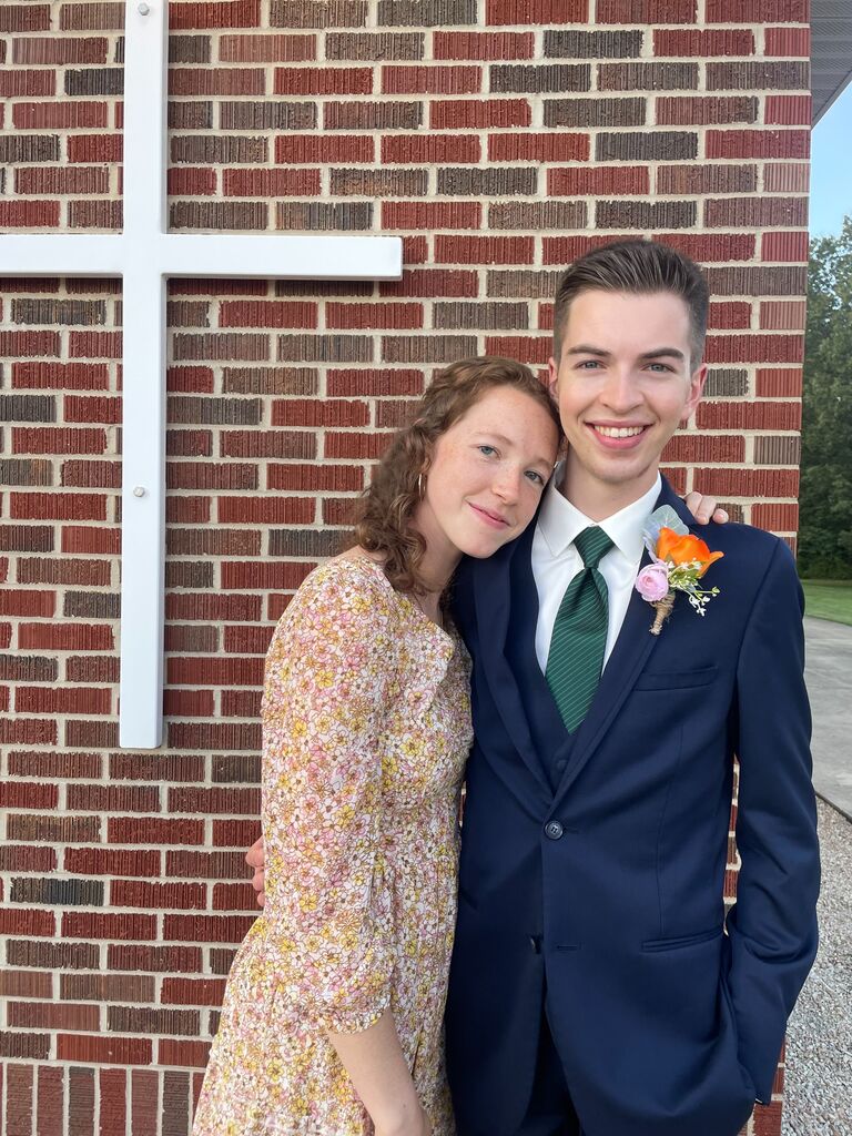 Erica and Aaron Worman's Wedding. John's sister Erica got married. John was a groomsman and played the piano of course.
