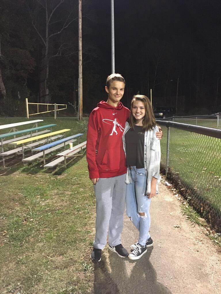 Our first date at a haunted house:)