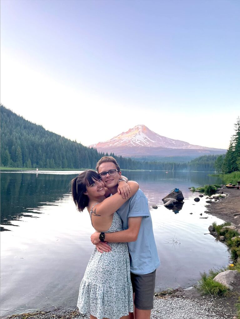 Sunset at Trillium Lake