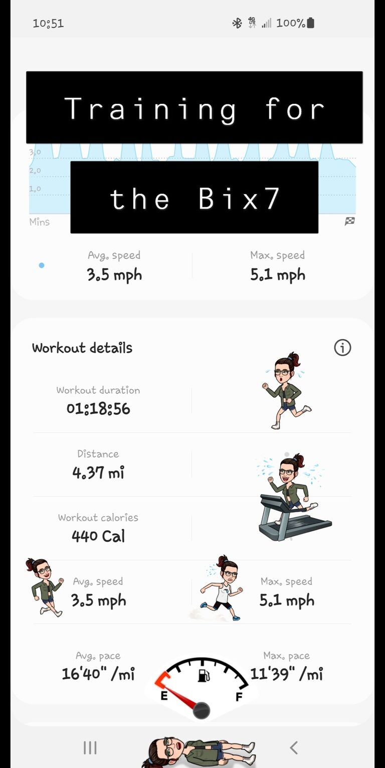 Matt convinced Lauren to run the Bix7