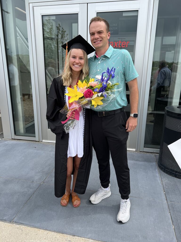 Graduating nursing school!