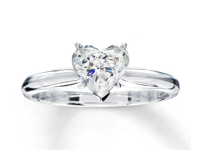 1/4 CT. T.W. Diamond Heart-Shaped Promise Ring