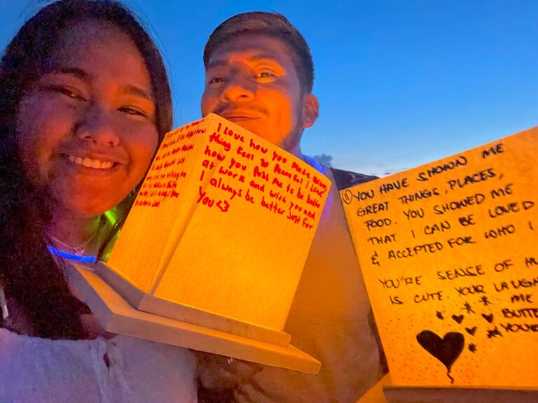 Had a magical moment at Water Lantern Festival 🏮