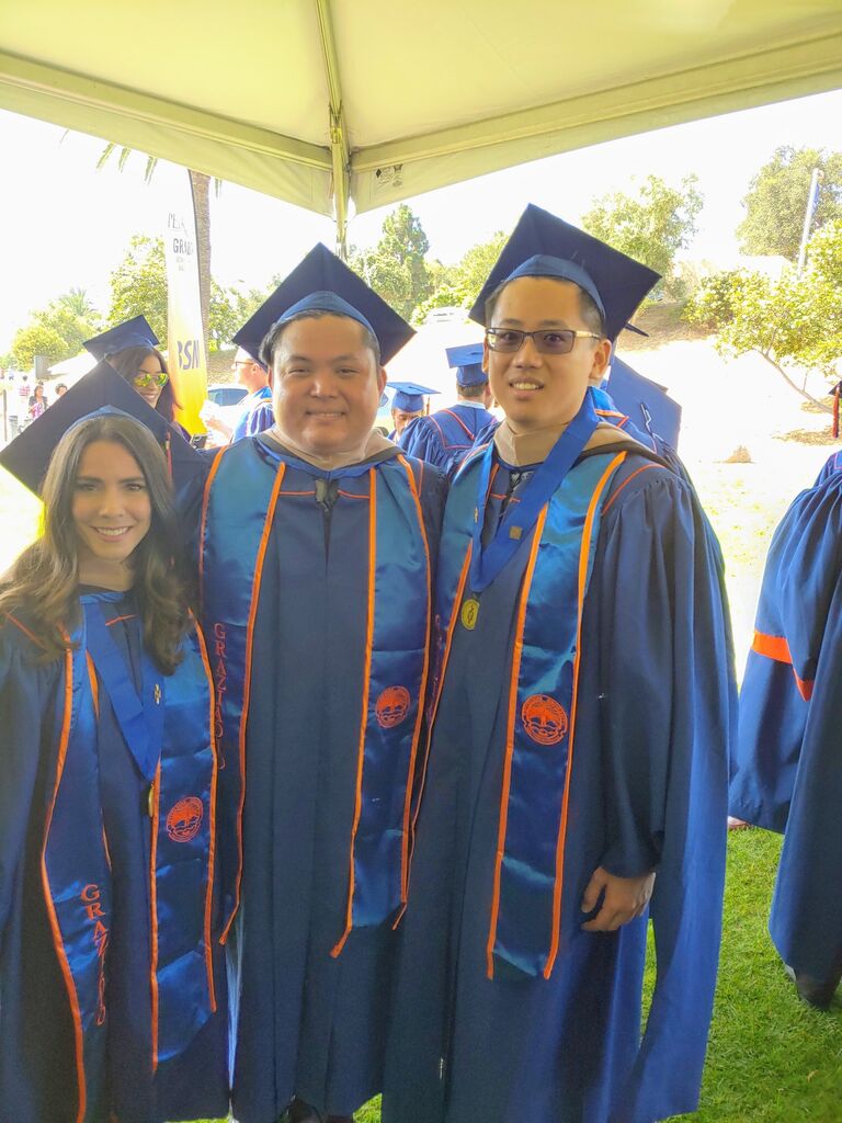Joe's graduation with MBA from Pepperdine