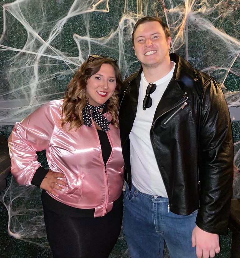 Our Halloween spent as a Pink Lady and Greaser