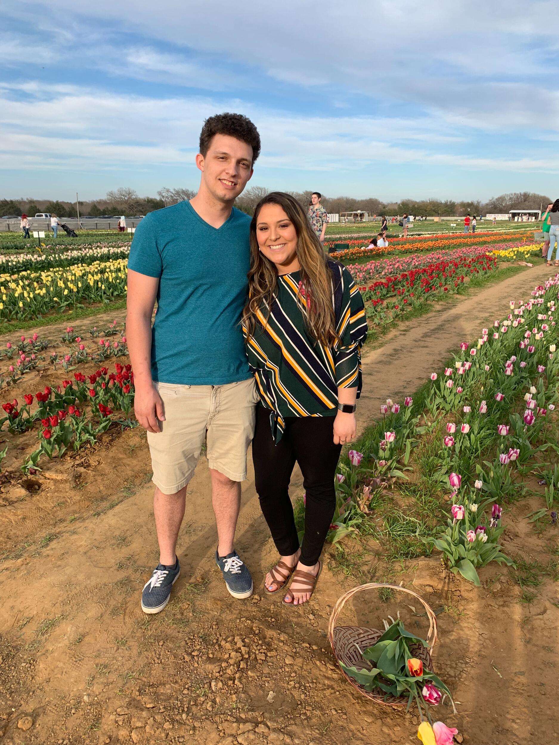 Texas Tulips for Veronica's birthday!