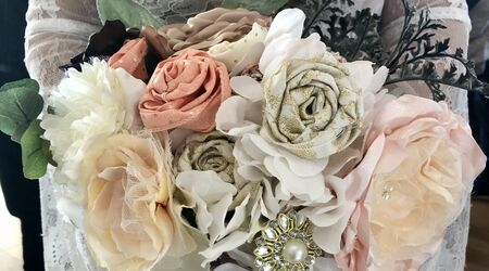 Forever Brooch Bouquets, Handsewn Floral Design