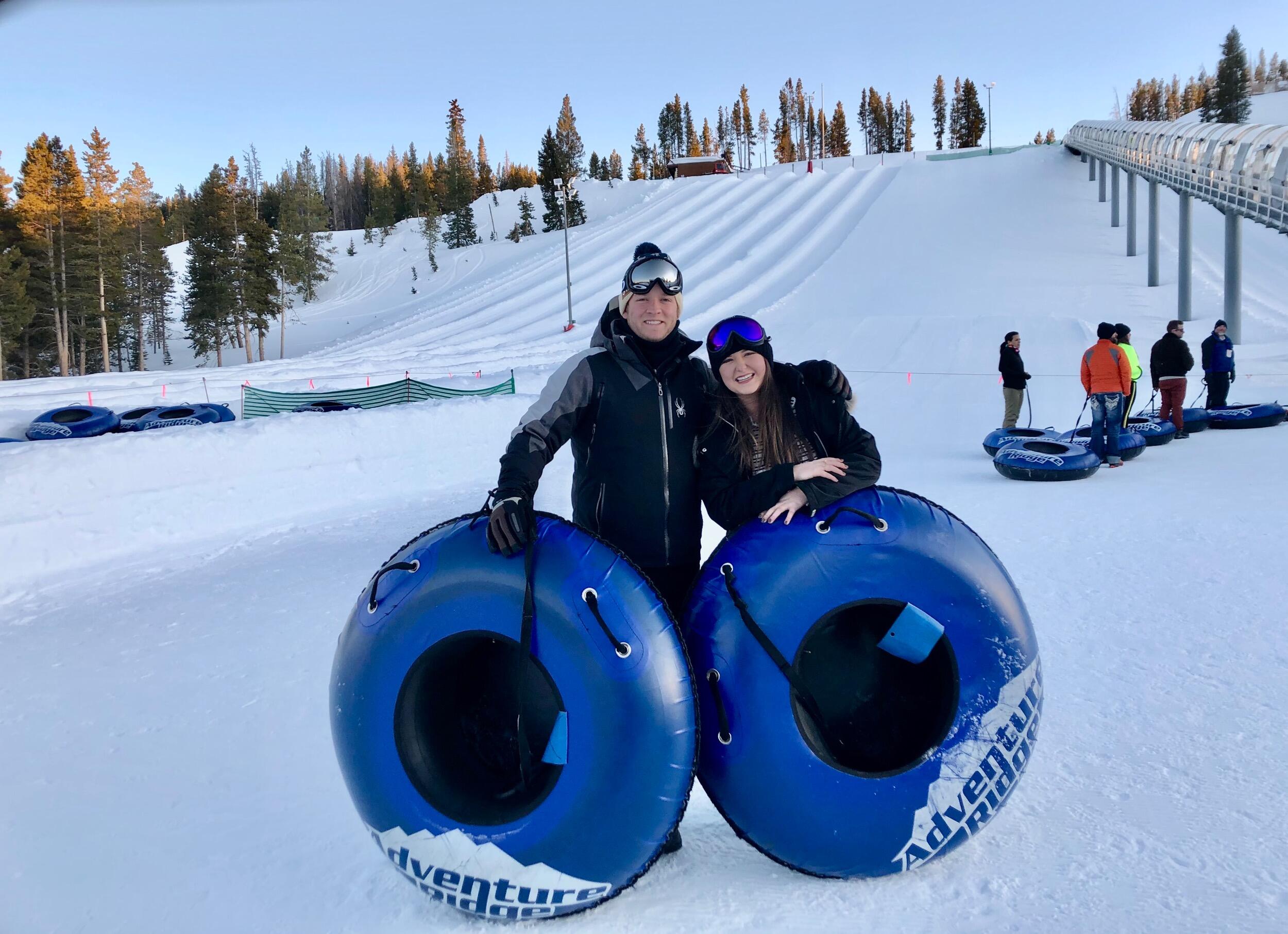 This is a memory of our first spring break trip to Beaver Creek, CO. We had so much fun snow tubing, enjoying hot chocolate, and dog sledding!