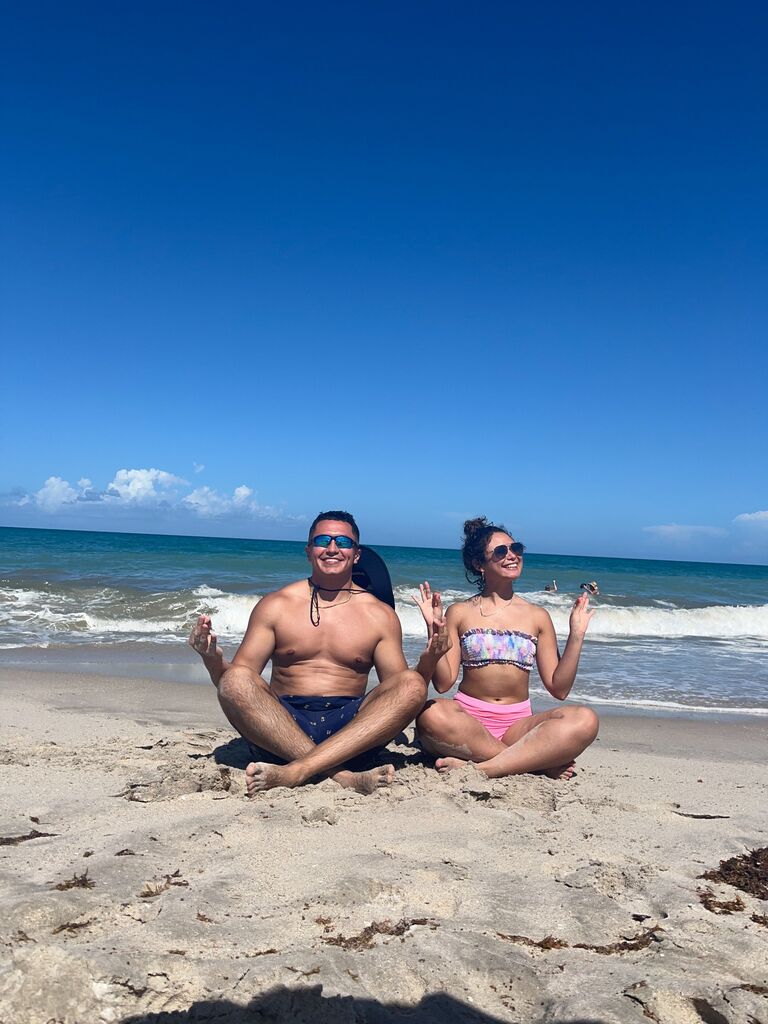 Irech in Miami and Ruben in Orlando...but it didn't stop us from meeting in the middle for a wavy beach day.