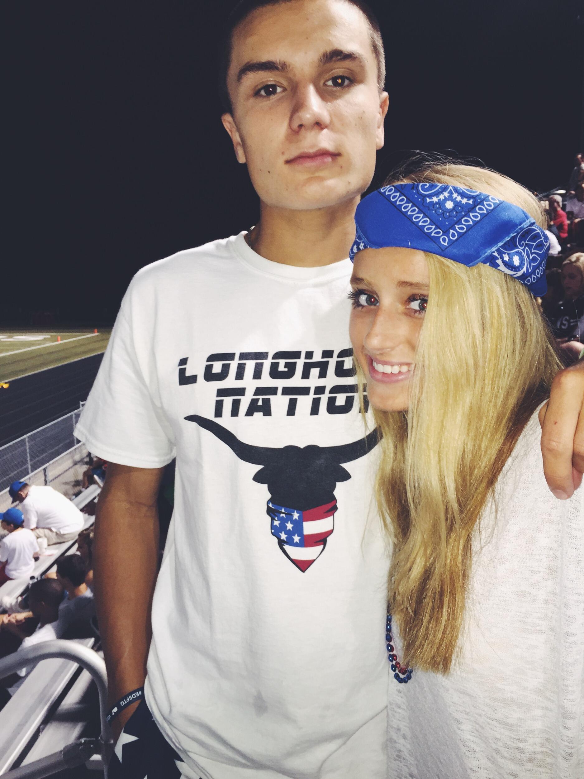 SK and Lukas met freshman year of high school at a Lambert High School football game. They spent the night hanging out and talking in the bleachers and SK thought Lukas was so cool because he had his drivers permit lol. After that night, SK told one of her friends that she liked Lukas and after he heard, he texted her that same day and their love story began! 