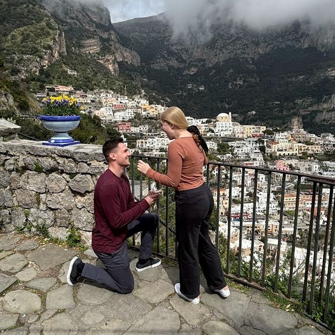 We got engaged in the most beautiful place in the world, Positano, Italy! We couldn't wait to spend forever together.