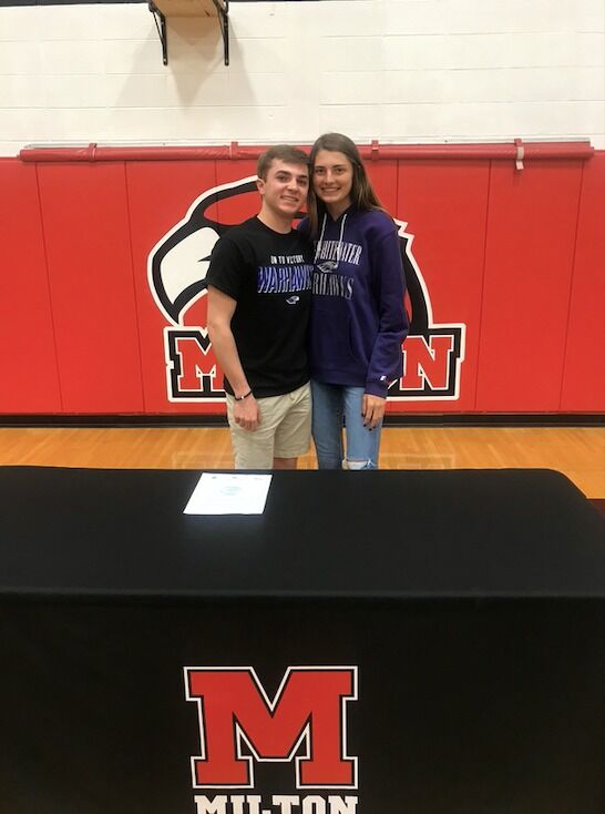 AGAIN, my biggest cheerleader on college signing day.