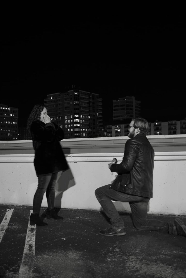 He asked and she said "YES!"