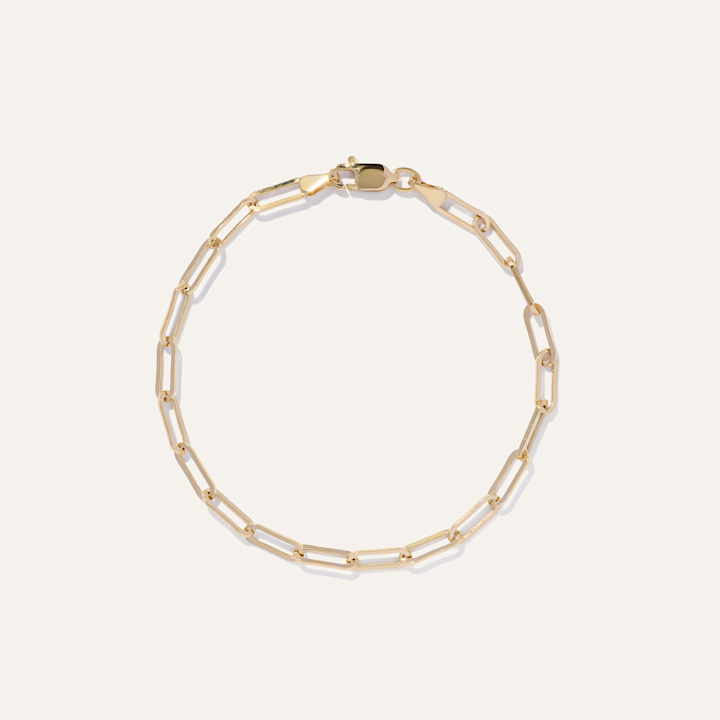 Quince paperclip chain bracelet