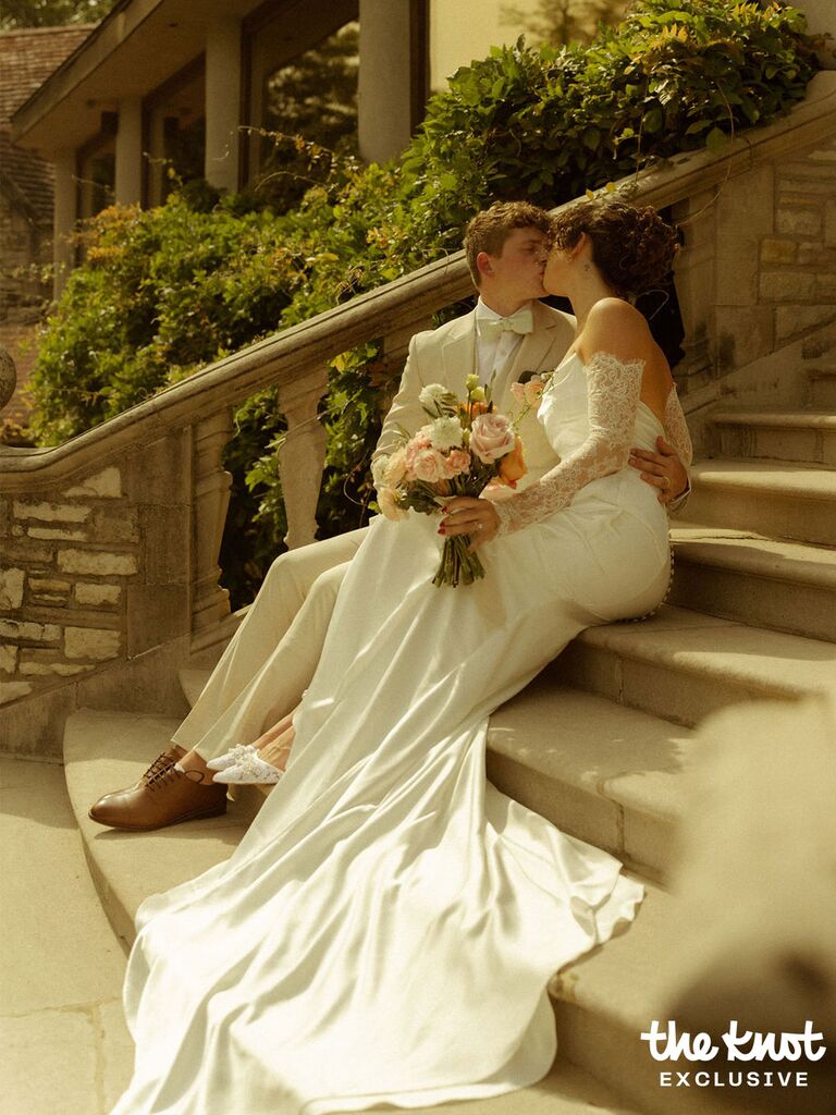 Tommy Winkler and Jess Pappas' wedding portrait