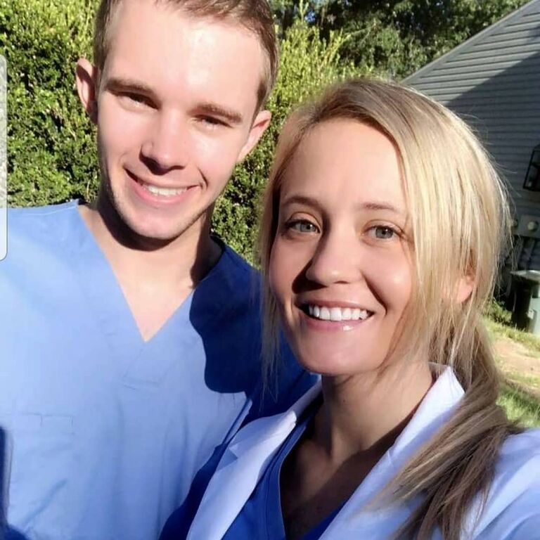 They decided to do a few of their externship rotations together! One of them involved driving from Illinois all the way to Tallahassee, Florida for their first site. Outside of their clinic days they were able to spend time in the sun on the beach, and even went shark fishing one weekend in Pensacola, FL! 