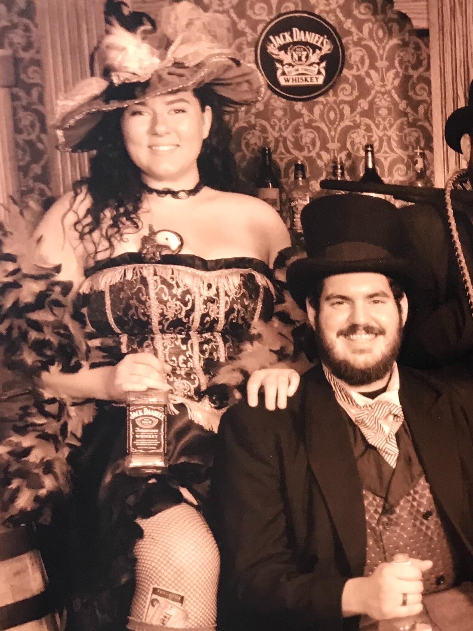 For a friends birthday, a bunch of us went out and took an Old Tyme photo together. A.J. even used this picture in a Christmas gift he made for Kat later that year.