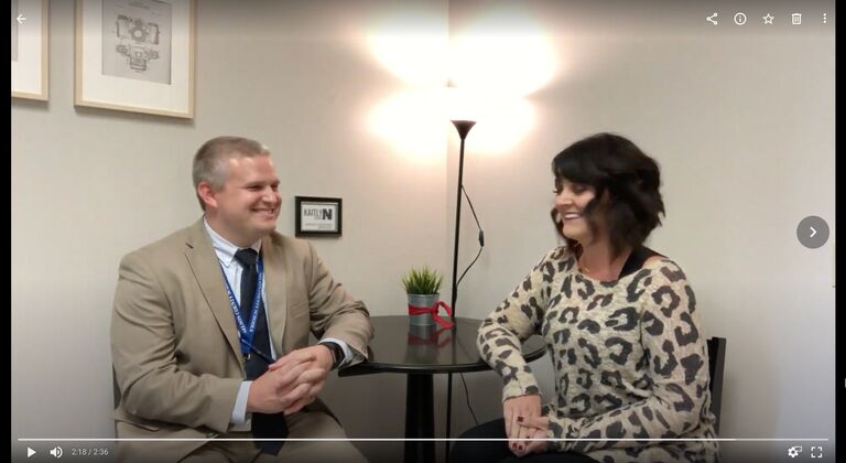 We created "The Community Brew" together and filmed a really awkward video in Brooke's basement office, encouraging staff to attend this little crazy idea of ours.  Bless our hearts.