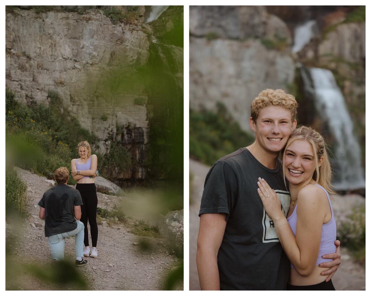 After 11 awesome months of dating, Mitchell and Madi got engaged during a hike to Stewart Falls! 