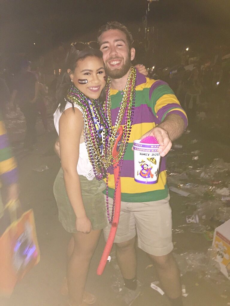 One of our first picture together was on a trip to New Orleans for Mardi Gras.  Logan asked Bethany to be his girlfriend the following day!