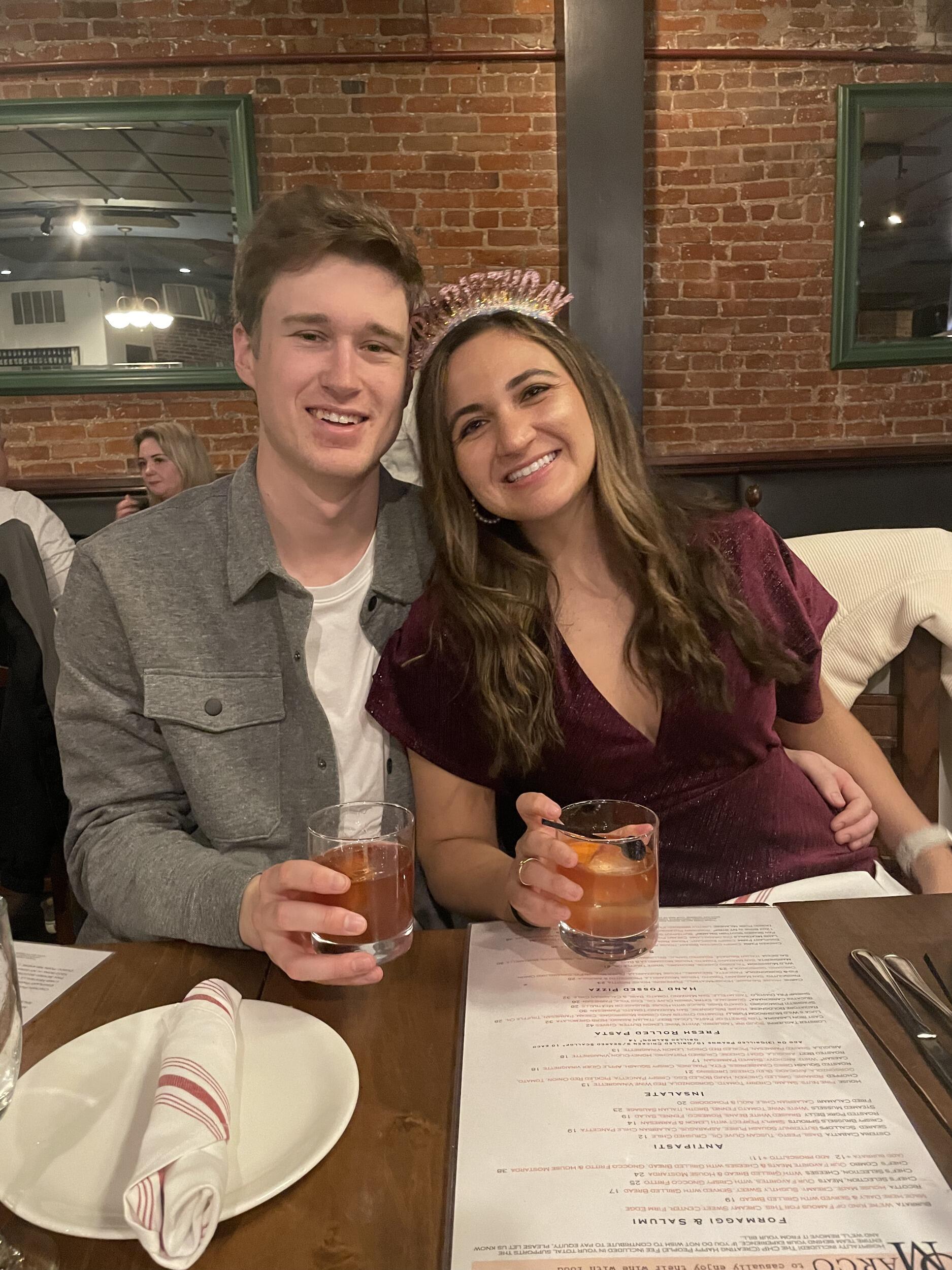 27th bday! We go to this restaurant Osteria Marco for every special occasion because they gave us free Prosecco, limoncello shots AND dessert. Absolutely yes???