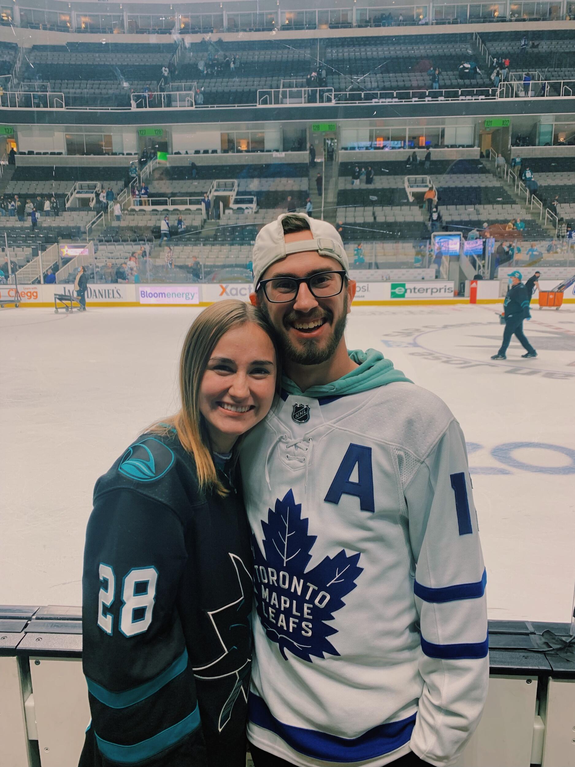 Emilys first Sharks game!