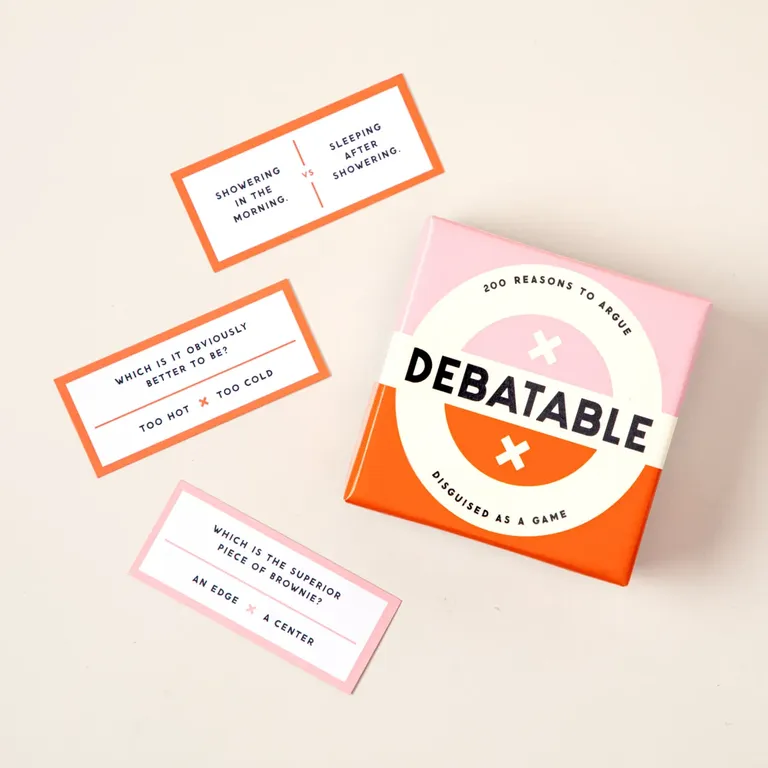 "Debatable" Rehearsal Dinner Card Game 