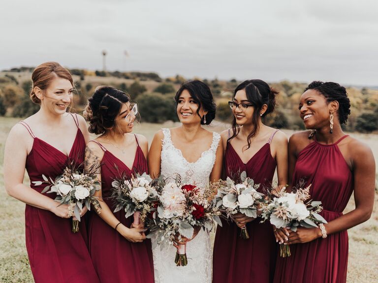 simple bridesmaid hair