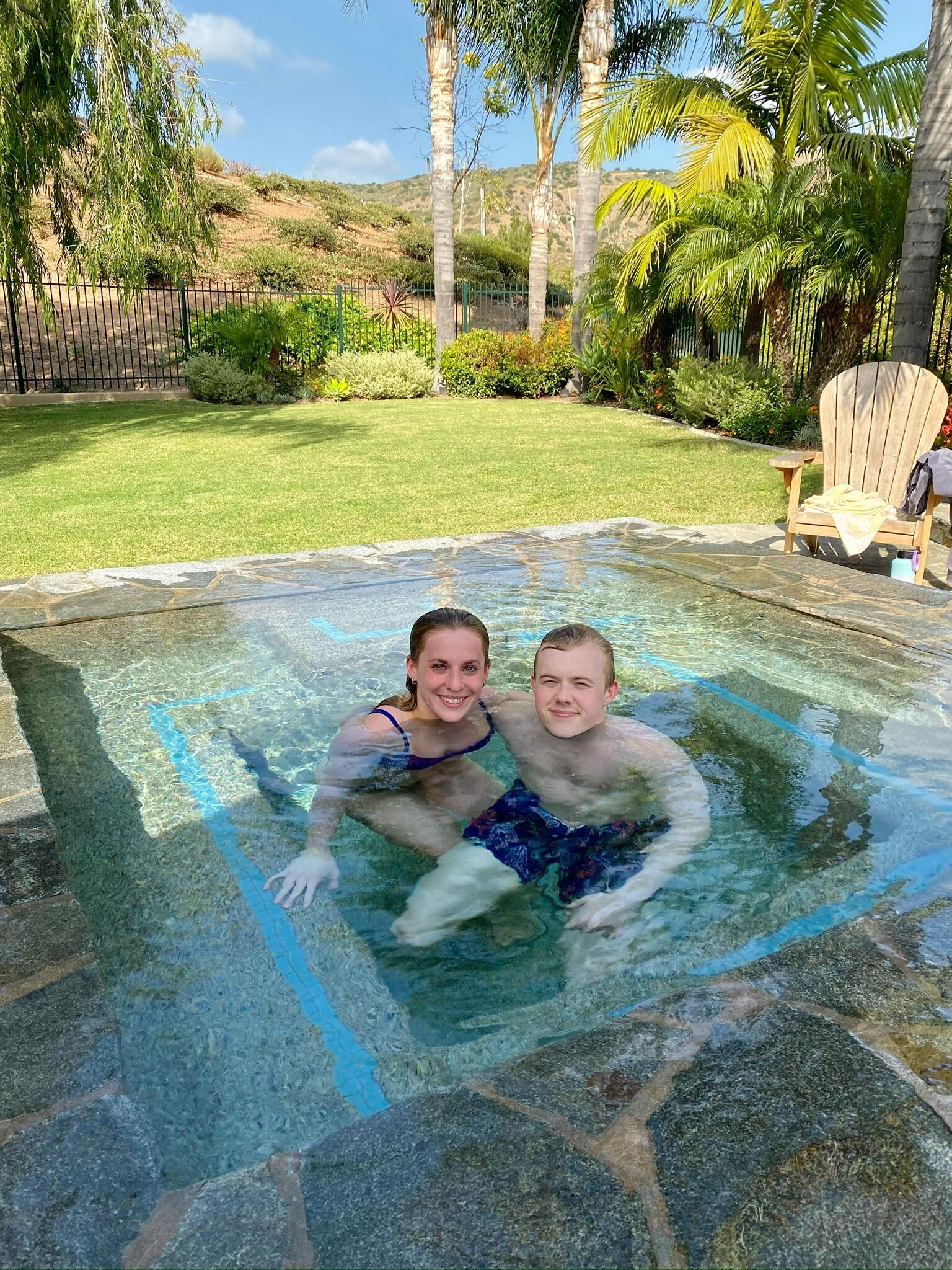 Abby's first trip out to sunny Southern California.