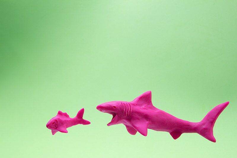 shark toys for ocean themed baby shower games