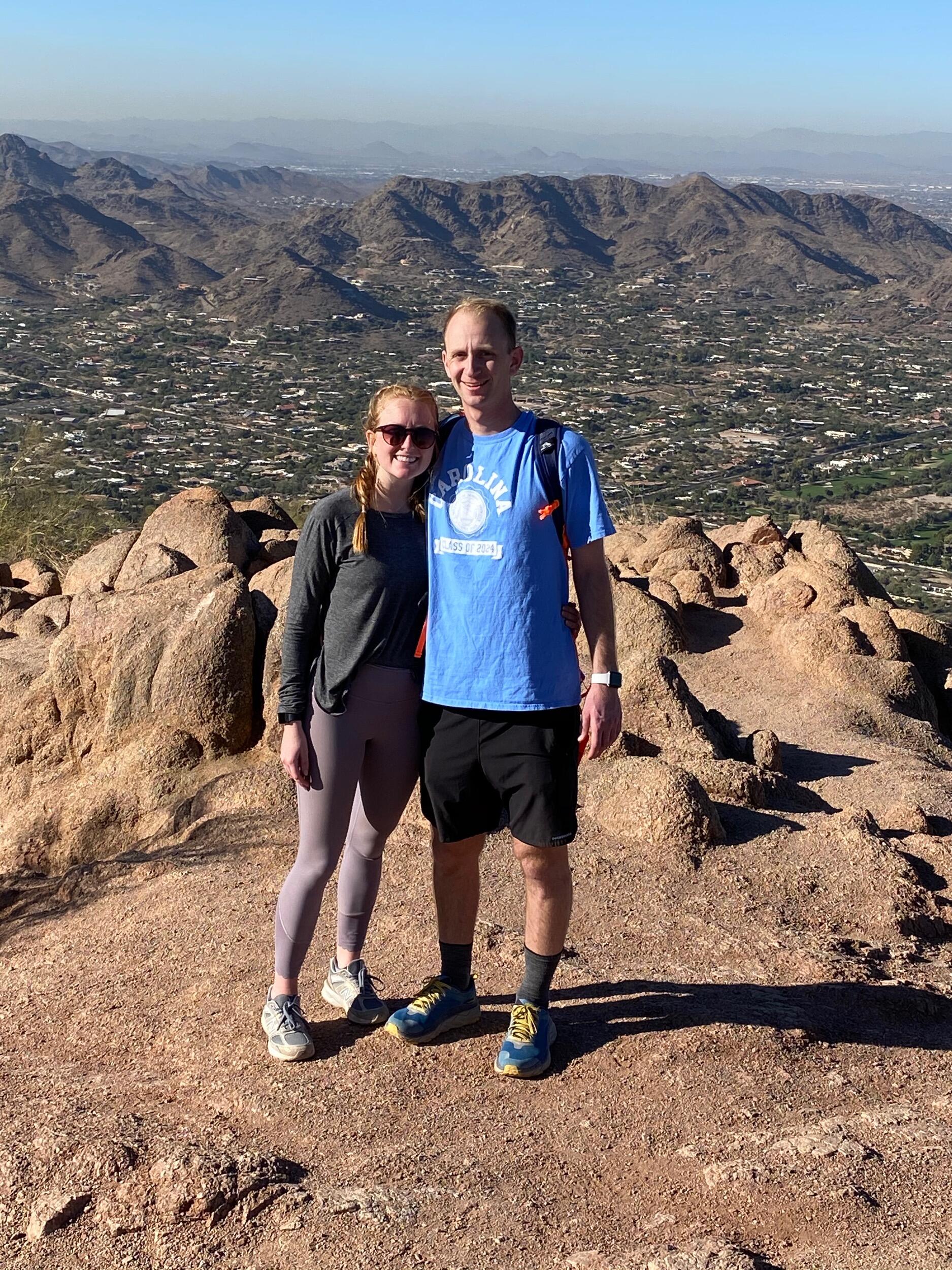 Our first hike around Camelback Mountain. 
