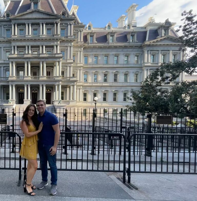 Walking around together in Washington DC