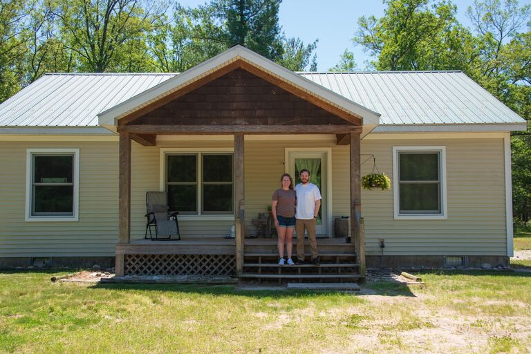 Amanda: Tyler and I moved in to ranch housing together just after our first anniversary. We built a home there together with my elderly cat Ocala. We look back fondly on our first home together.