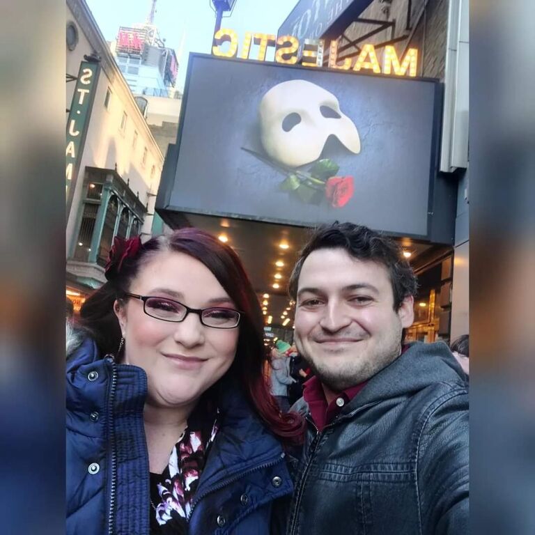 Zach surprised me with Phantom of the Opera tickets for Christmas, so we spent our 3rd anniversary in the Big Apple!
