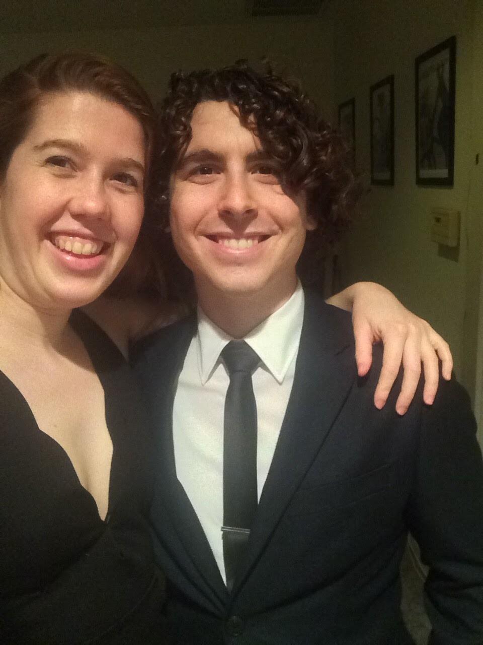 Adam and Hewson's celebrate their first Valentine's Day together. 