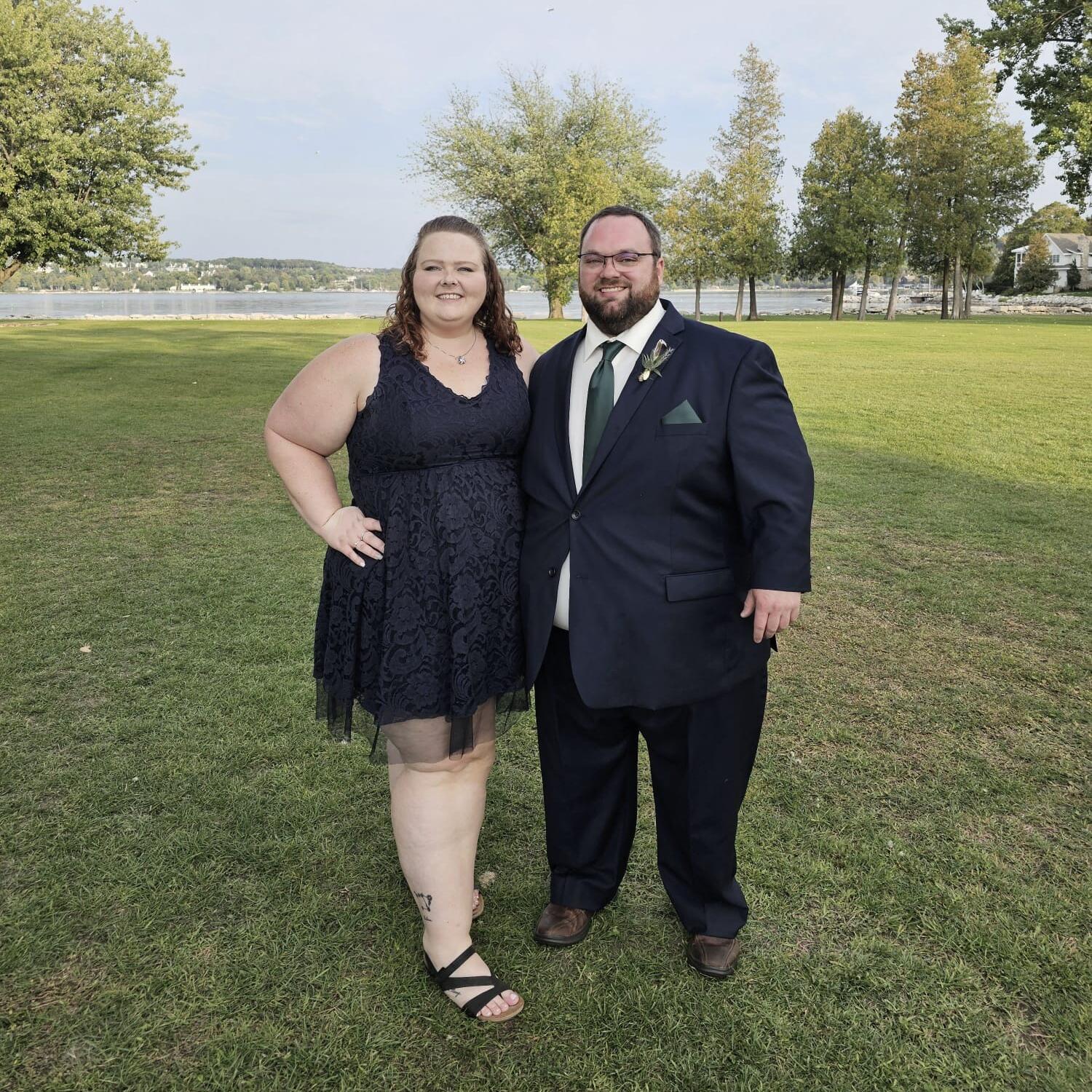 First time getting all did up together for the Anschutz wedding!