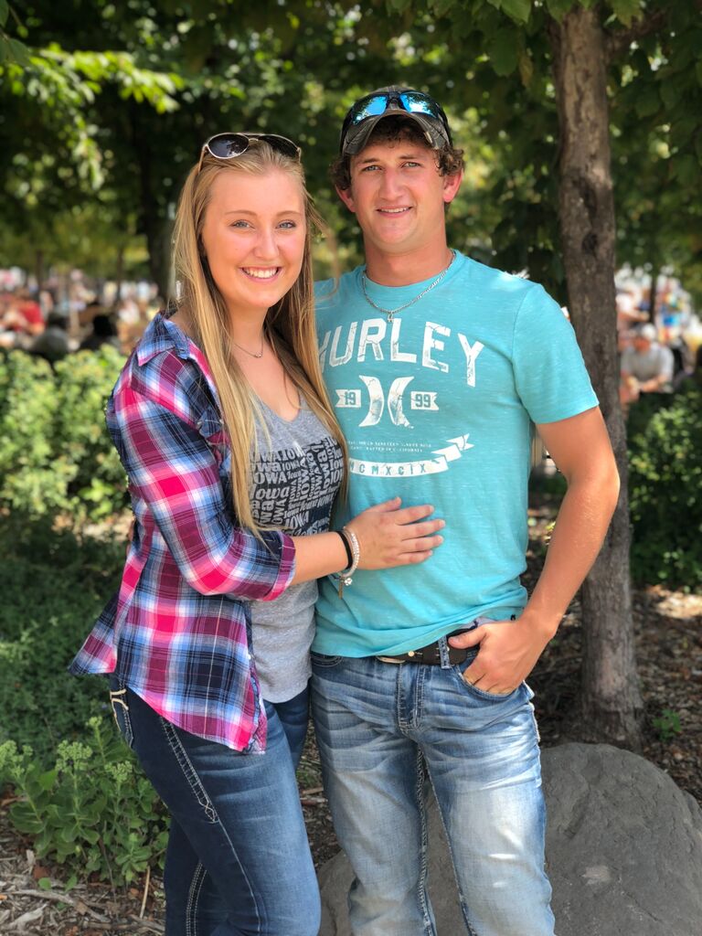 We started officially dating at the Iowa State Fair.