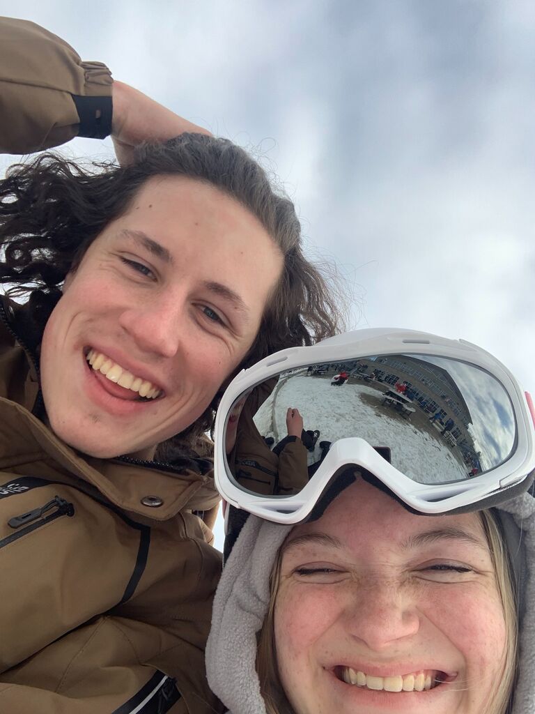 Snowboarding at Mad River Mountain.