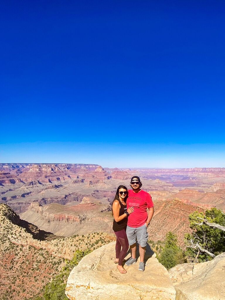 After 6moths of quarantine, Jonathan and Megan decided it was time to get out of the house and decided to take Jonathan's new truck on road trip! They hiked through Grand Canyon, Zion, and Bryce National Parks. They even went sand-dune surfing on Pink sand in Utah! 