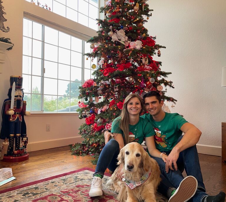 We spent our first Christmas together in Cupertino, at the Parry home where we will host our reception in June, 2024. 