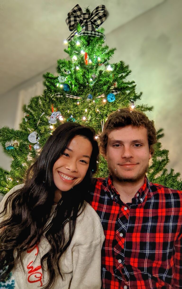 Their first Christmas in their first house together that they bought in November 2021. Jasmine graduated from EKU in December as well. 