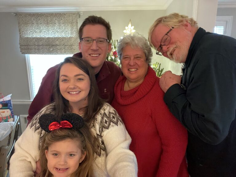Steve & Sarah were able to celebrate Christmas early with Steve's parents and Zoey. 