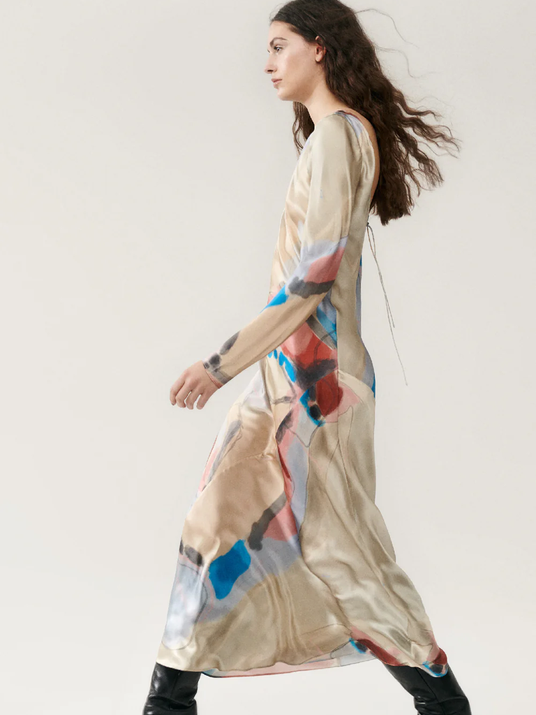 Silk Laundry Sienna Dress Expressionist