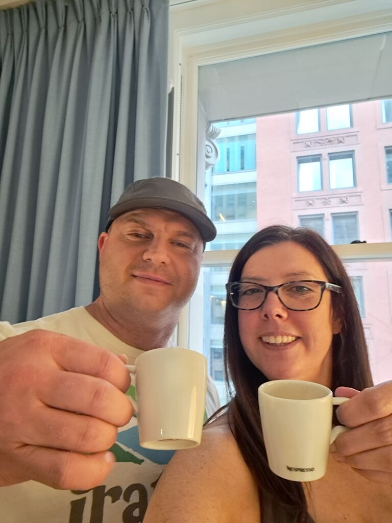 Cheers :)  We share a love of coffee!